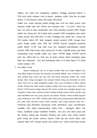 Perjalanan infeksi hiv dapat dijelaskna dalam tiga fase | DOCX