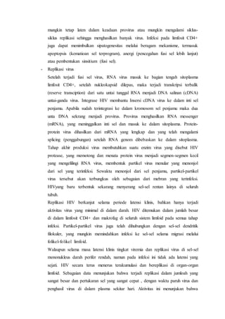 Perjalanan infeksi hiv dapat dijelaskna dalam tiga fase | DOCX
