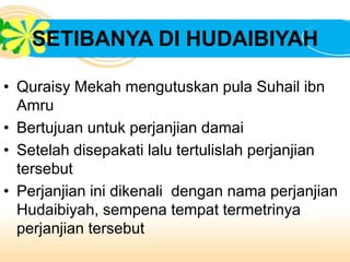 Perjanjian hudaibiyah berlaku pada bulan