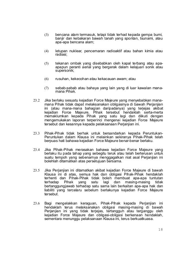 Contoh Perjanjian Rmt Sekolah Rendah