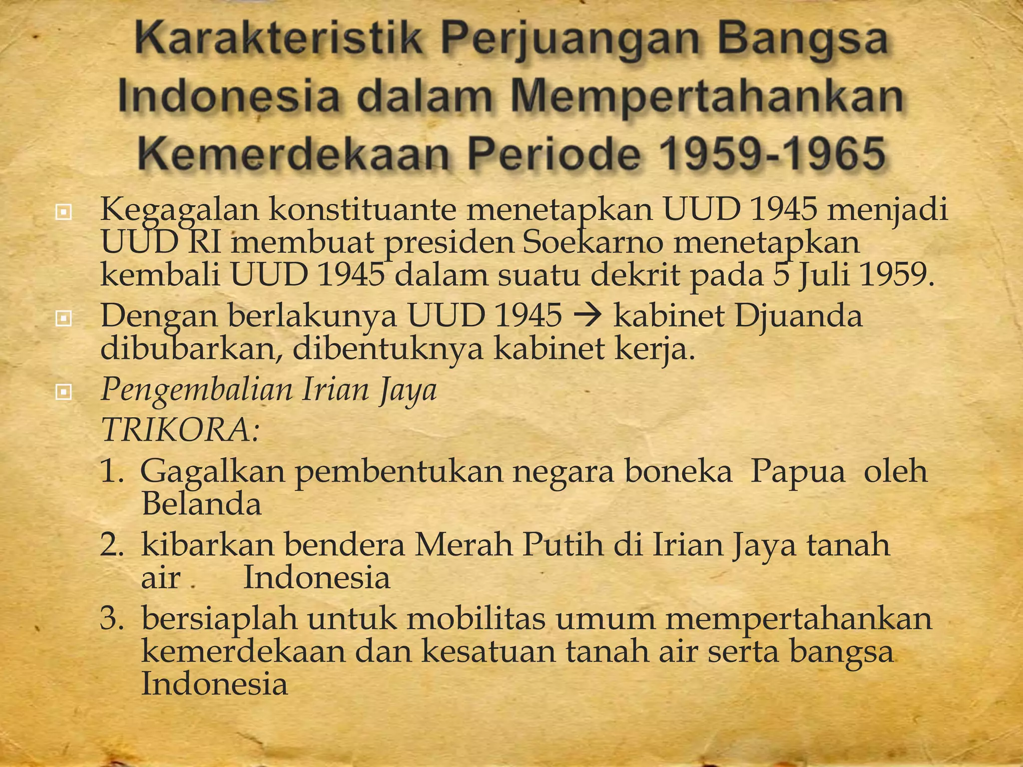 Perjuangan bangsa indonesia dalam mencapai kemerdekaan | PPTX