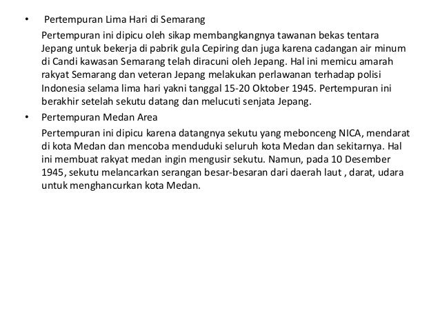 Perjuangan Mempertahankan Kemerdekaan 9 Smp