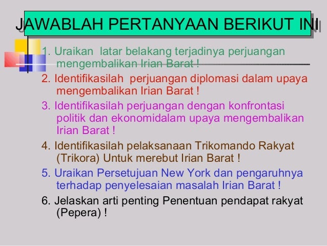 Perjuangan Merebut Irian Barat