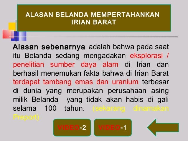Perjuangan merebut irian barat