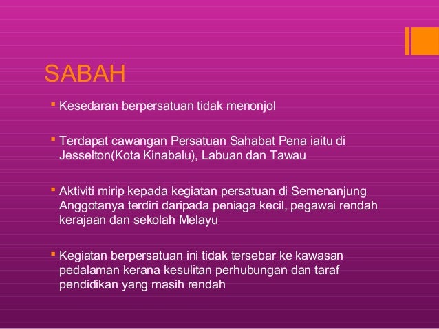 Perjuangan Nasionalisme Oleh Persatuan Persatuan Melayu