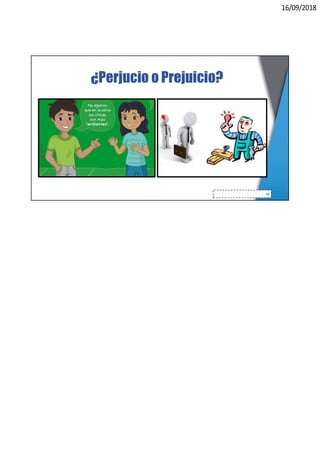 16/09/2018
19
¿Perjucio o Prejuicio?
 
