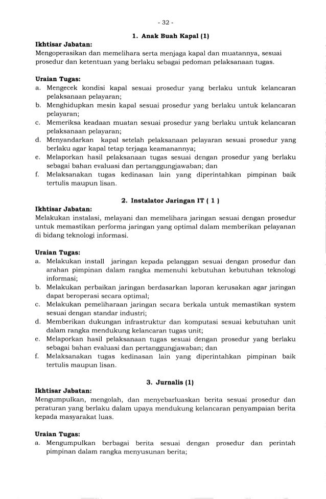 Perka bkn no. 3 thn 2013 kamus jabatan fungsional umum pns