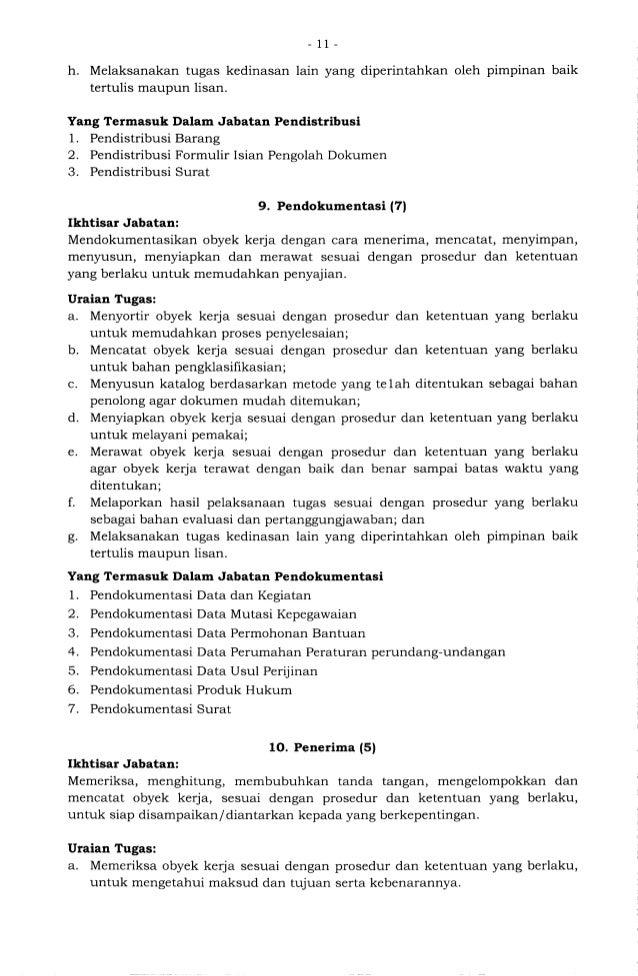 Perka Bkn Nomor 3 Tahun 2013 Kamus Jabatan Fungsional Umum