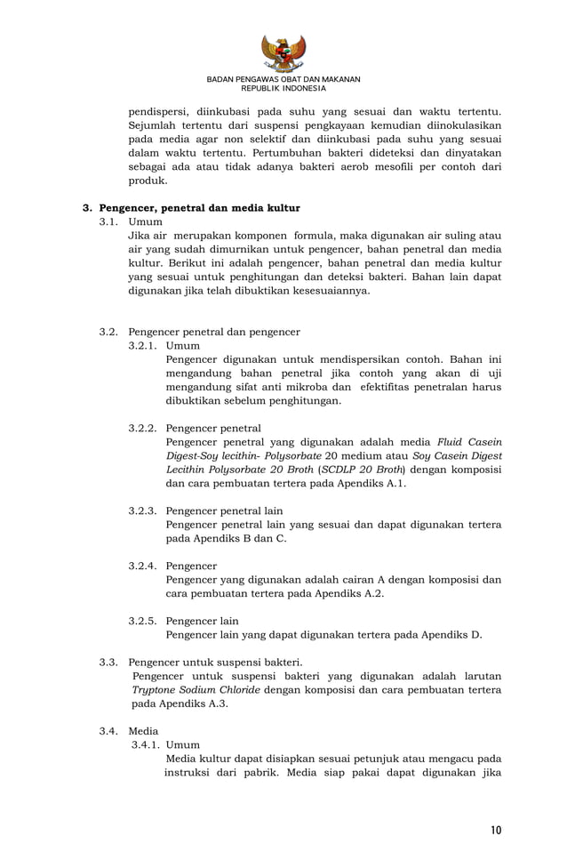 PERKA BPOM HK.03.1.23.08.11.07331 Tahun 2011 Metode Analisis Kosmetika