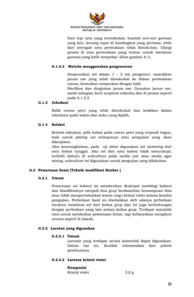 PERKA BPOM HK.03.1.23.08.11.07331 Tahun 2011 Metode Analisis Kosmetika