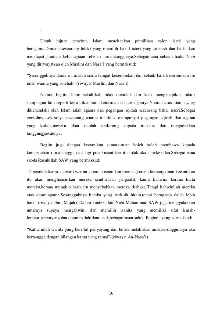 Perkahwinan Didalam Islam