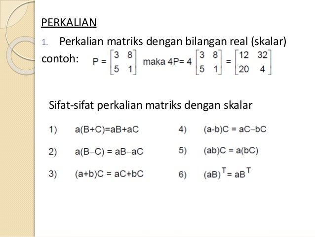 Matriks Kelas Xi Pert 4