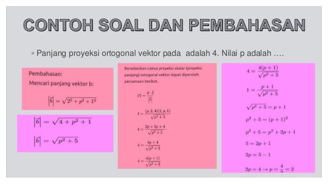Vektor Dan Proyeksi Vektor