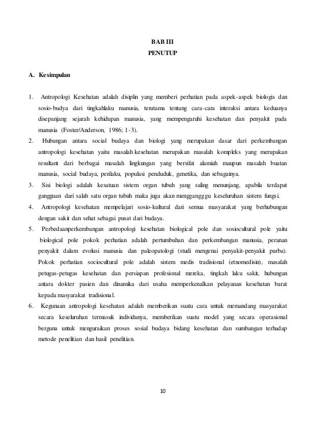 Perkembangan antropologi kesehatan