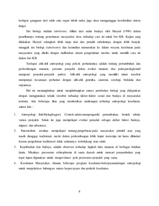 Perkembangan antropologi kesehatan