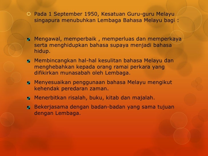 Perkembangan Bahasa Melayu Moden