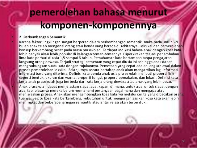 Perkembangan Bahasa Pd Anak