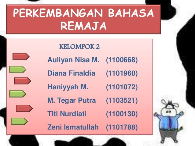 Perkembangan Bahasa Remaja