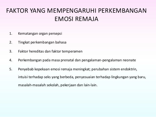 Perubahan Emosi Pada Remaja Pigura
