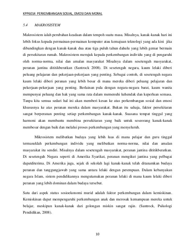 Perkembangan Emosi Sosial Dan Rohani