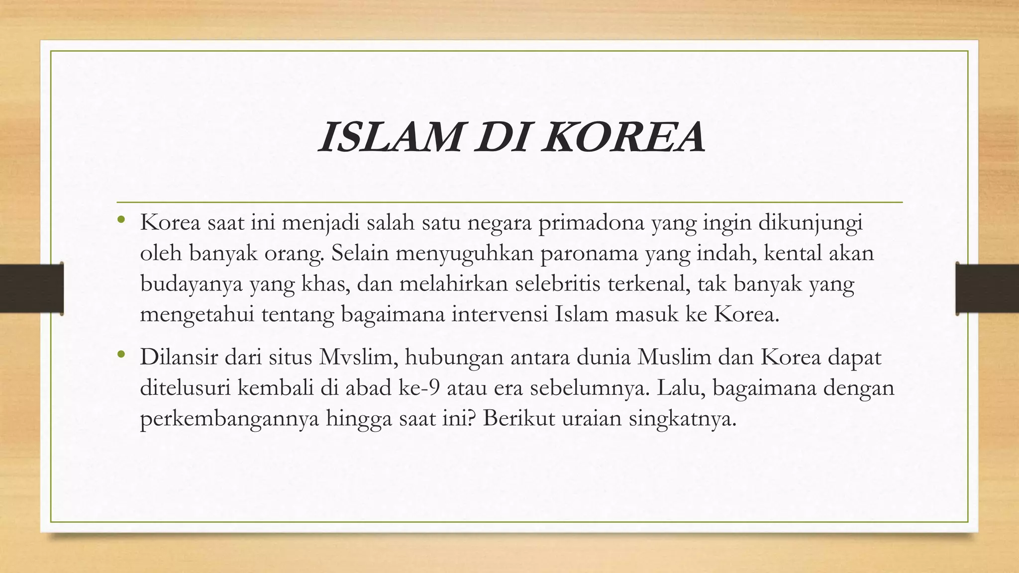 Umat Islam di Korea Selatan