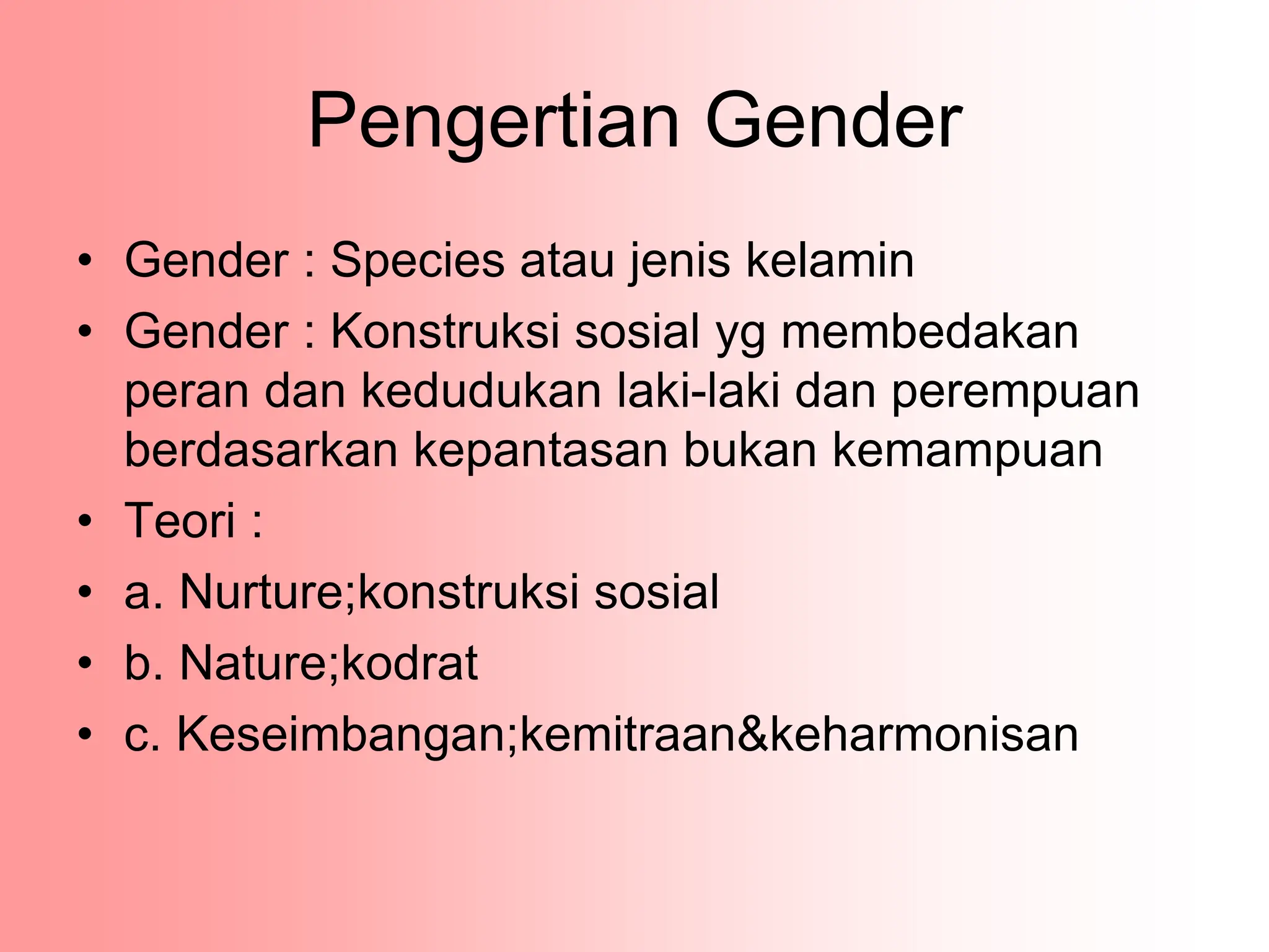 Perkembangan isu gender.ppt aaaaaaaaaaaaaa | PPT