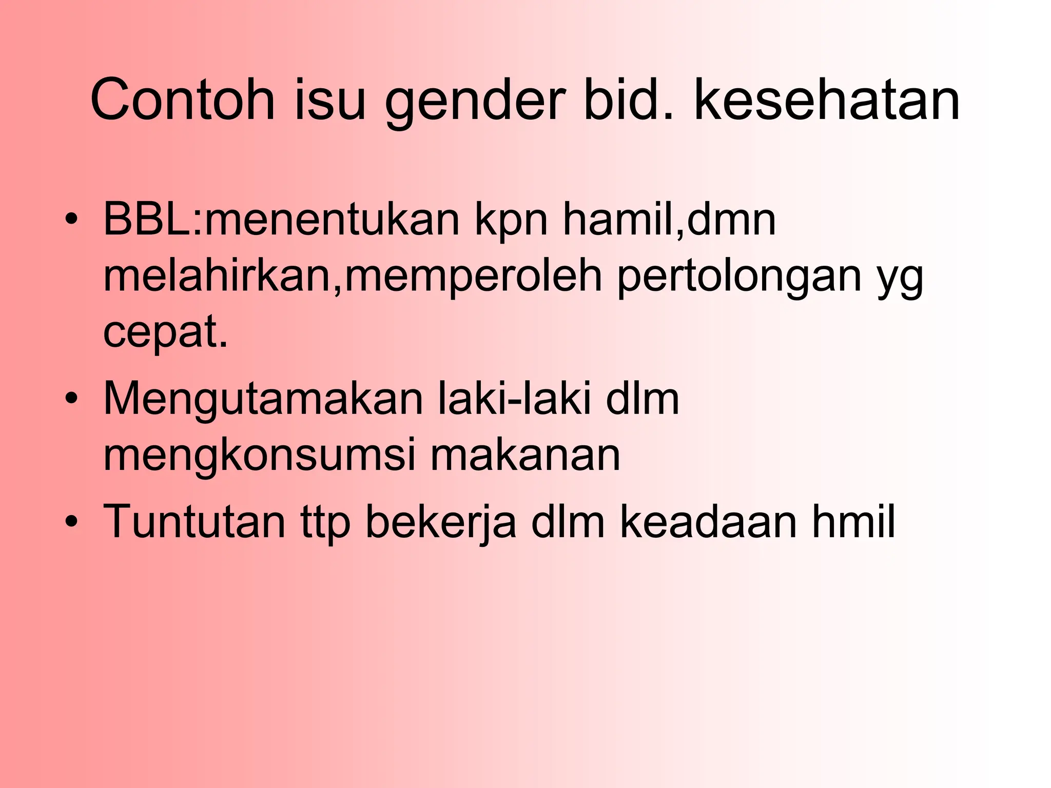 Perkembangan isu gender.ppt aaaaaaaaaaaaaa | PPT