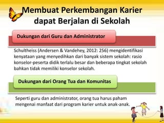 Perkembangan karier di sekolah dasar edit | PPTX