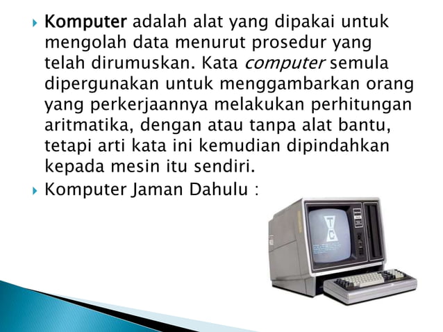 Perkembangan Komputer | PPT