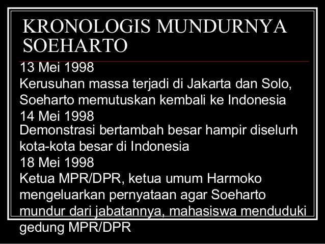 Perkembangan masyarakat indonesia menjelang reformasi