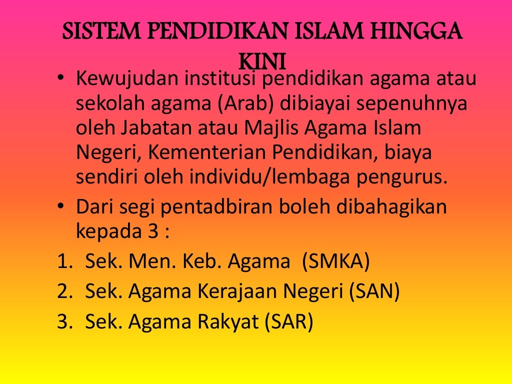 pendidikan islam di malaysia