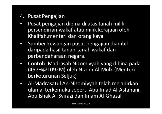 Perkembangan pendidikan pada zaman kerajaan abbasiyyah