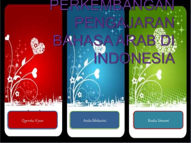 Perkembangan Pengajaran Bahasa Arab di Indonesia