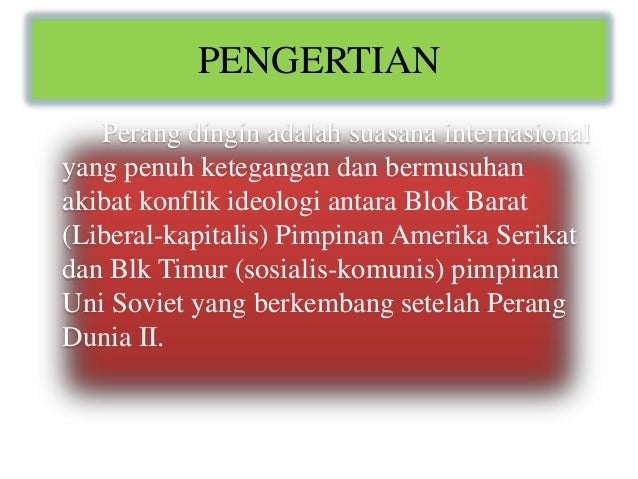 Perkembangan Pengetahuan Dan Teknologi Pada Masa Perang Dingin