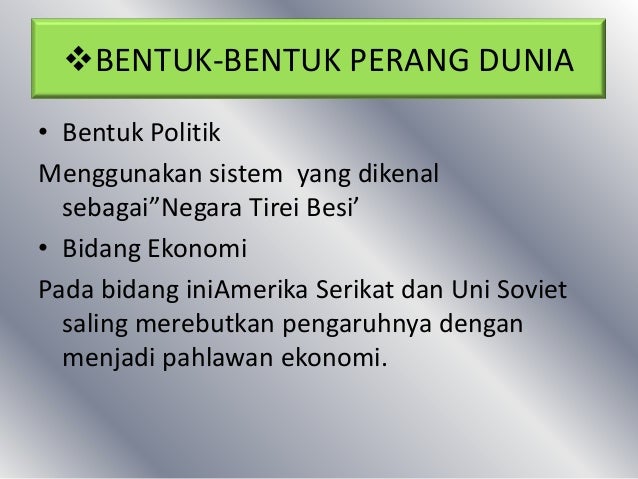 Perkembangan Pengetahuan Dan Teknologi Pada Masa Perang Dingin