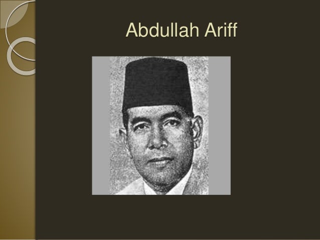 Biodata Abdullah Ariff