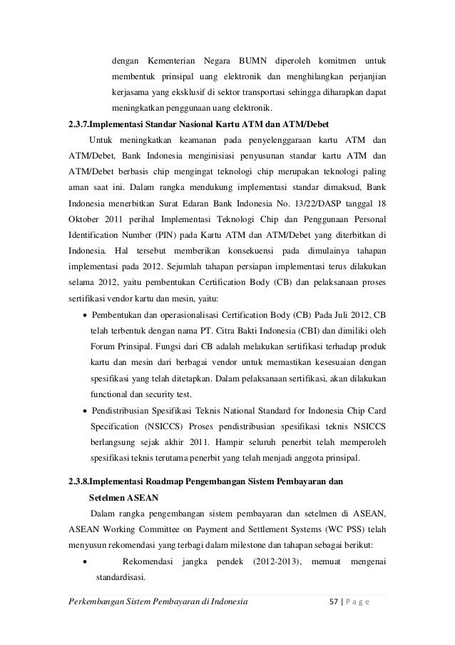Perkembangan sistem pembayaran di indonesia