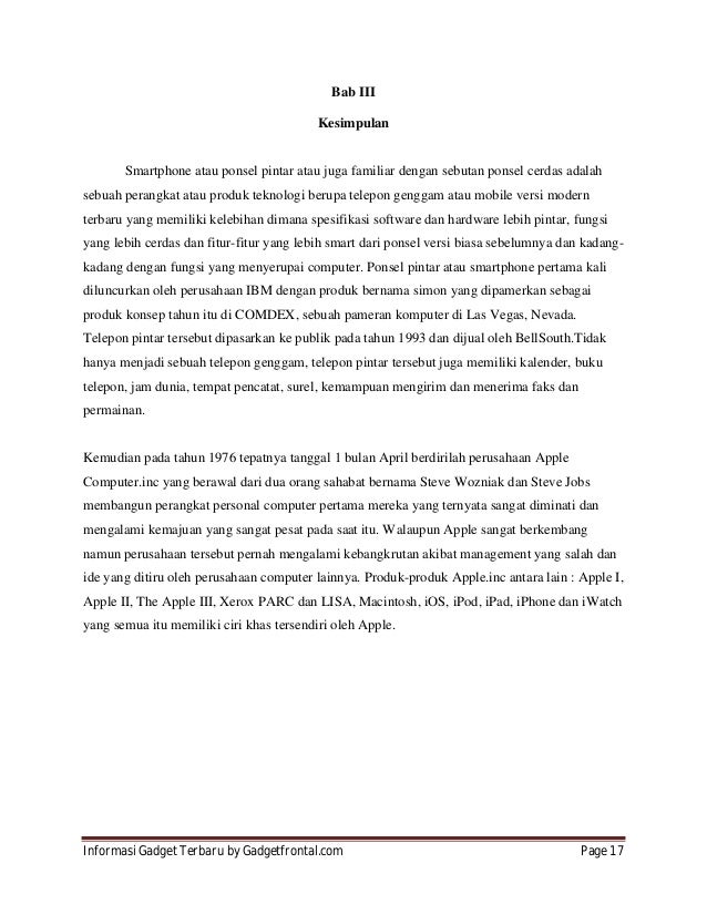 Perkembangan Smartphone dan Sejarah Perusahaan Apple