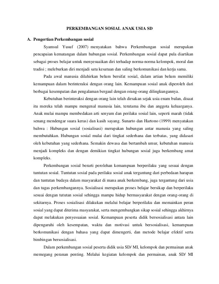 119+ Makalah Perkembangan Anak Usia Sekolah Dasar.DOCX - MAKALAHAB