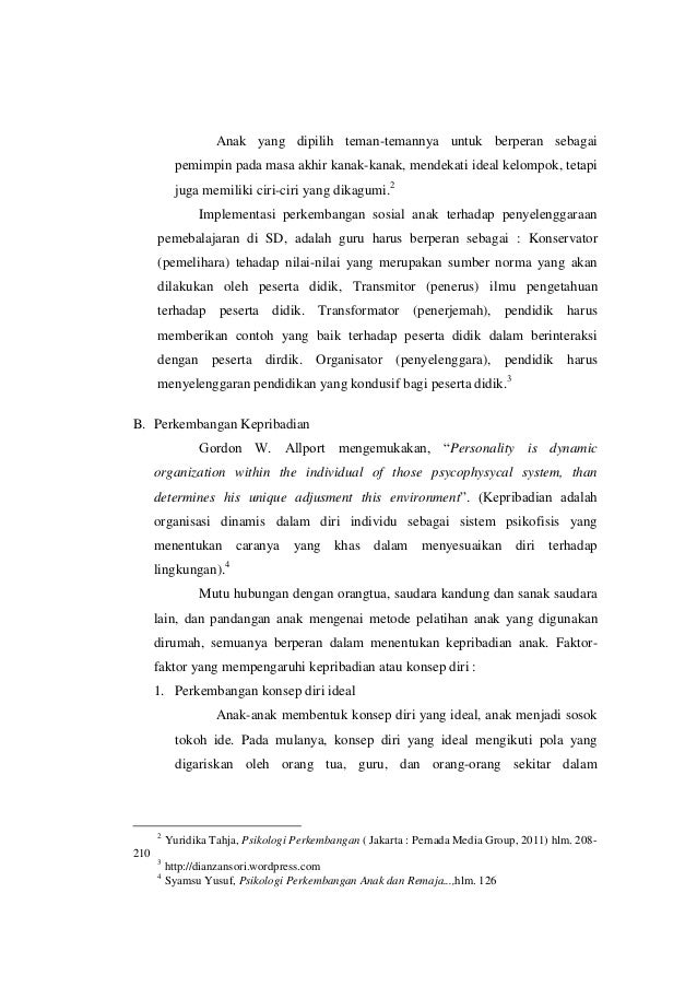 Perkembangan sosial, moral. agama dan kepribadian masa akhir kanak ka…