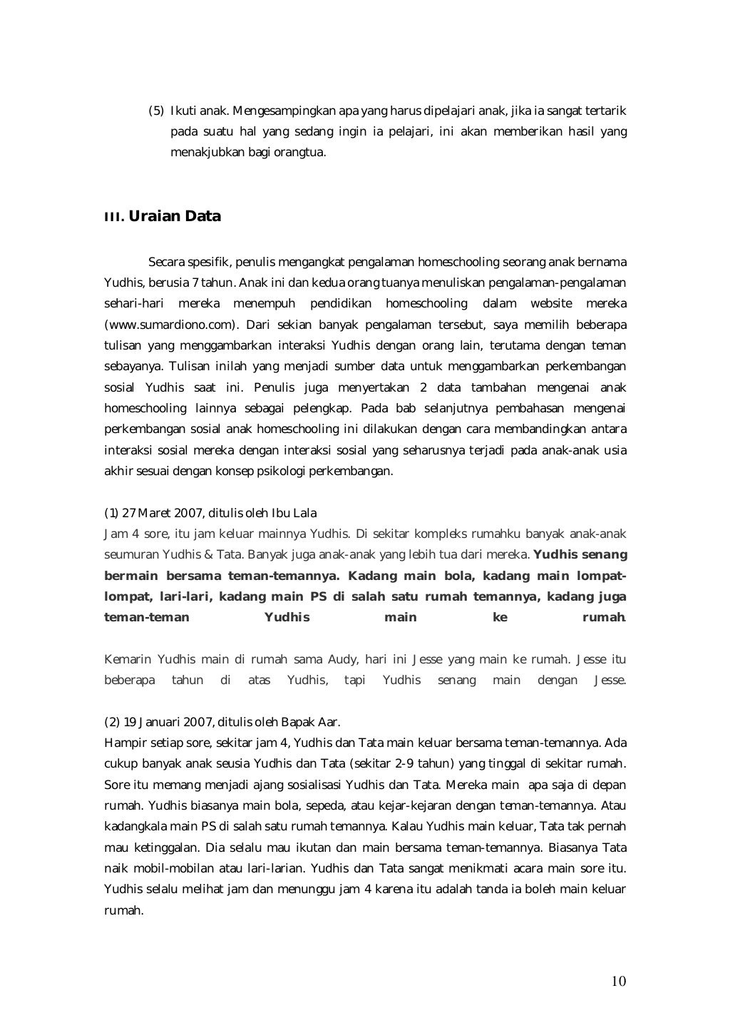 Perkembangan Sosial Pada Anak Homeschooling