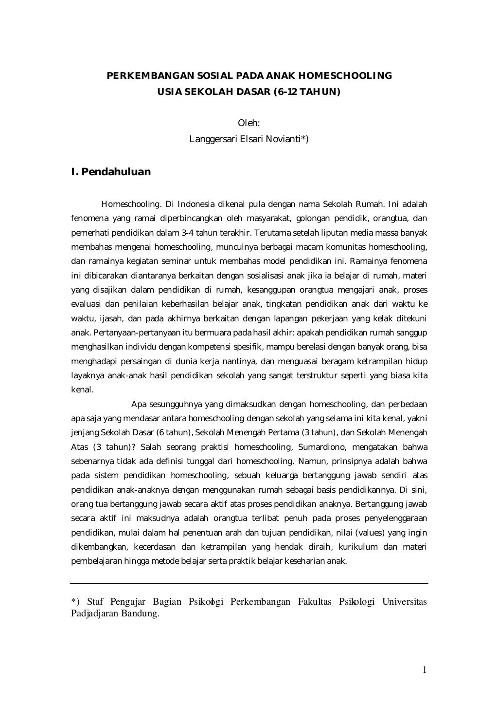 Perkembangan Sosial Pada Anak Homeschooling