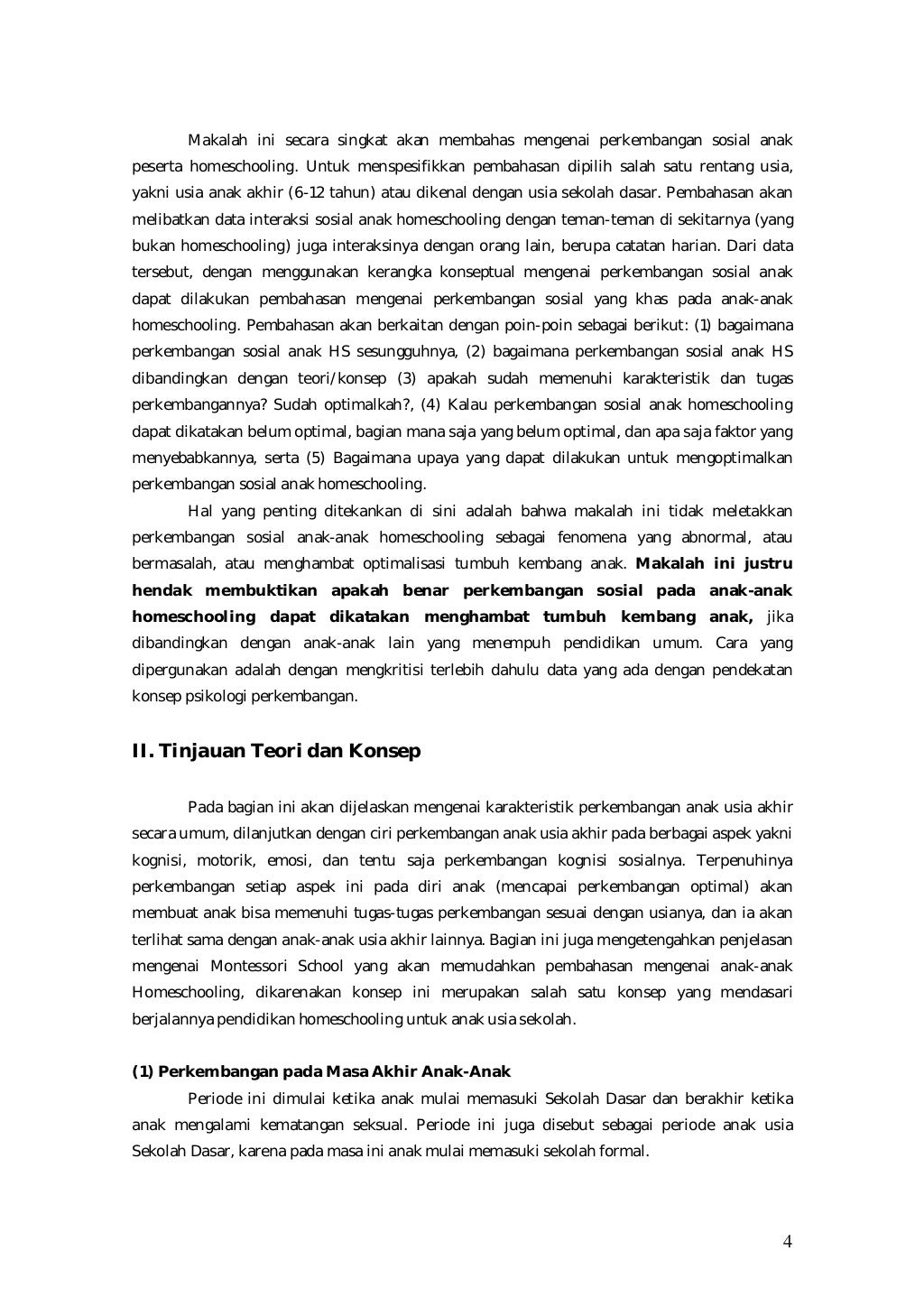 Perkembangan Sosial Pada Anak Homeschooling