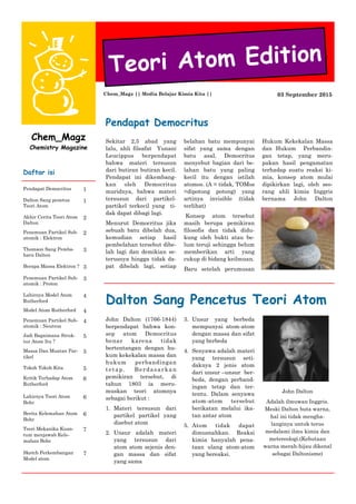 Perkembangan teori atom | PDF