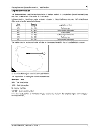 Perkins 1300 series wj diesel engine service repair manual | PDF