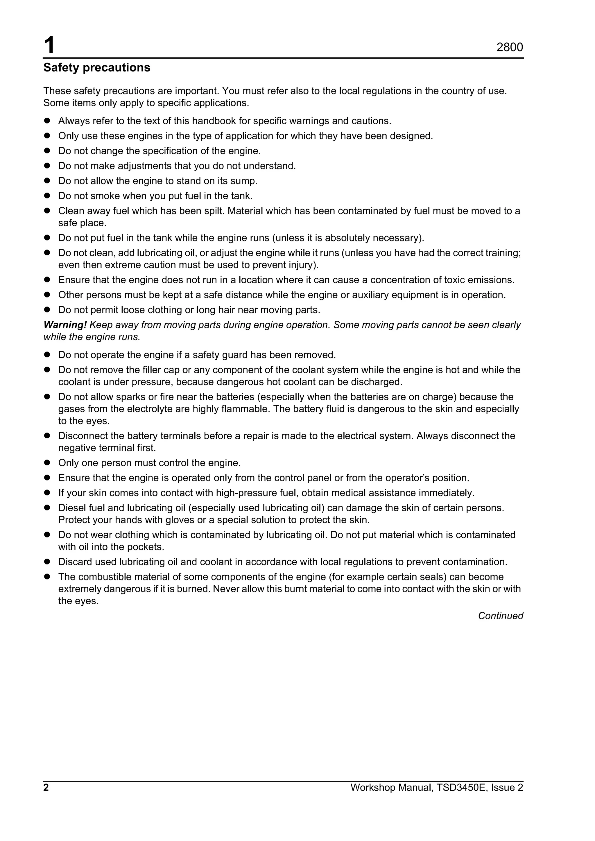 Perkins 2800 series 2806 c e16 diesel engine service repair manual PDF