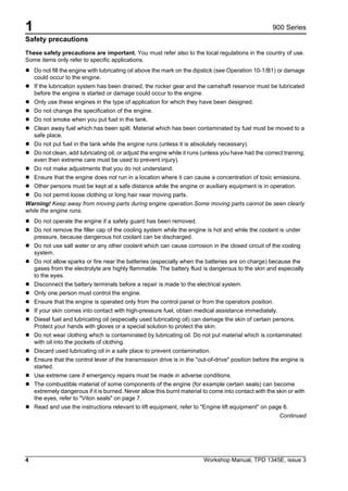 Perkins 900 series cr 3 cylinder diesel engine service repair manual PDF