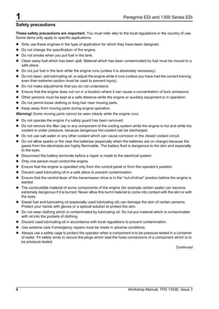 Perkins peregrine edi and 1300 series edi ws diesel engine service ...