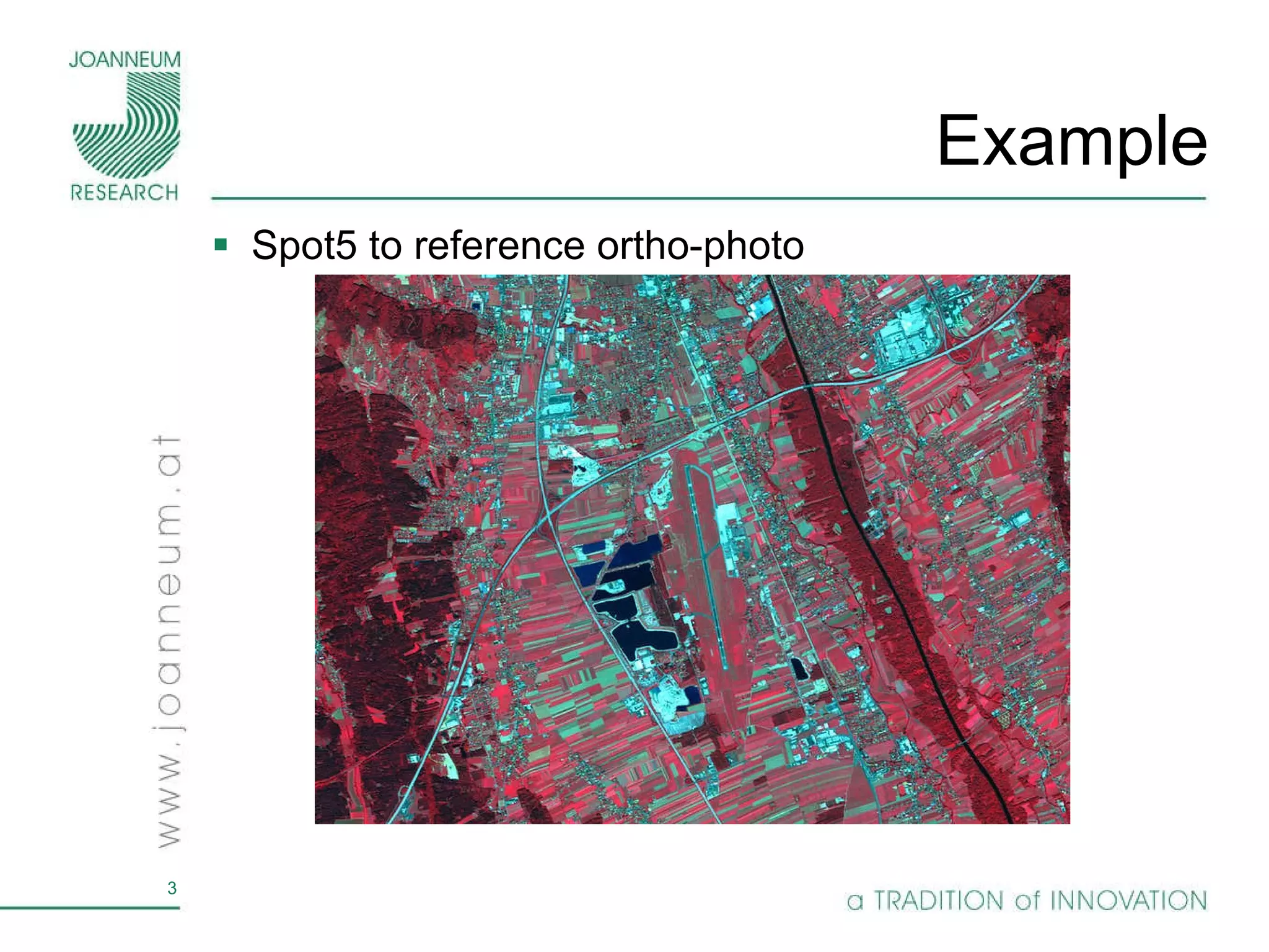 Example Spot5 to reference ortho-photo 