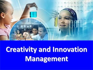 Creativity and Innovation
Management
 